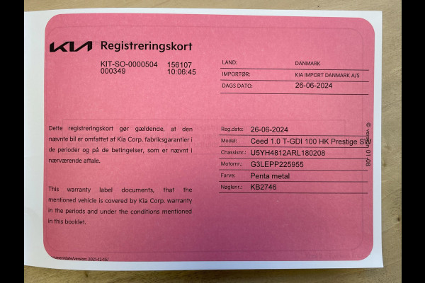 Kia Ceed Sportswagon 1.0 T-GDi DynamicLine|APPLE CARPLAY|ANDROID AUTO|STOEL+STUURVERW|CAMERA|CRUISE,CLIMATE CTRL|1E EIG.|INCL.BTW|