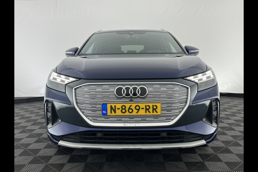 Audi Q4 e-tron 40 Advanced Edition 77 kWh [ 3-Fase-11kW ] {SOH-92%} (INCL-BTW) Aut.*HEATPUMP | NAVI-FULLMAP | MATRIX-LED | KEYLESS | AUDI-SOUND |  DIGI-COCKPIT | DAB | CARPLAY | HEATED-SPORTSEATS | PRIVACYGLASS | CRUISE | 19''ALU*