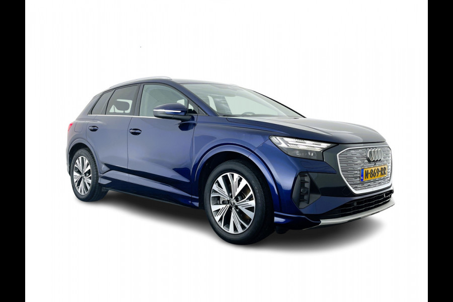 Audi Q4 e-tron 40 Advanced Edition 77 kWh [ 3-Fase-11kW ] {SOH-92%} (INCL-BTW) Aut.*HEATPUMP | NAVI-FULLMAP | MATRIX-LED | KEYLESS | AUDI-SOUND |  DIGI-COCKPIT | DAB | CARPLAY | HEATED-SPORTSEATS | PRIVACYGLASS | CRUISE | 19''ALU*