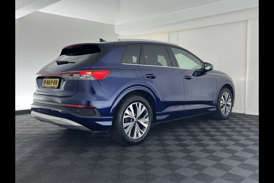 Audi Q4 e-tron 40 Advanced Edition 77 kWh [ 3-Fase-11kW ] {SOH-92%} (INCL-BTW) Aut.*HEATPUMP | NAVI-FULLMAP | MATRIX-LED | KEYLESS | AUDI-SOUND |  DIGI-COCKPIT | DAB | CARPLAY | HEATED-SPORTSEATS | PRIVACYGLASS | CRUISE | 19''ALU*