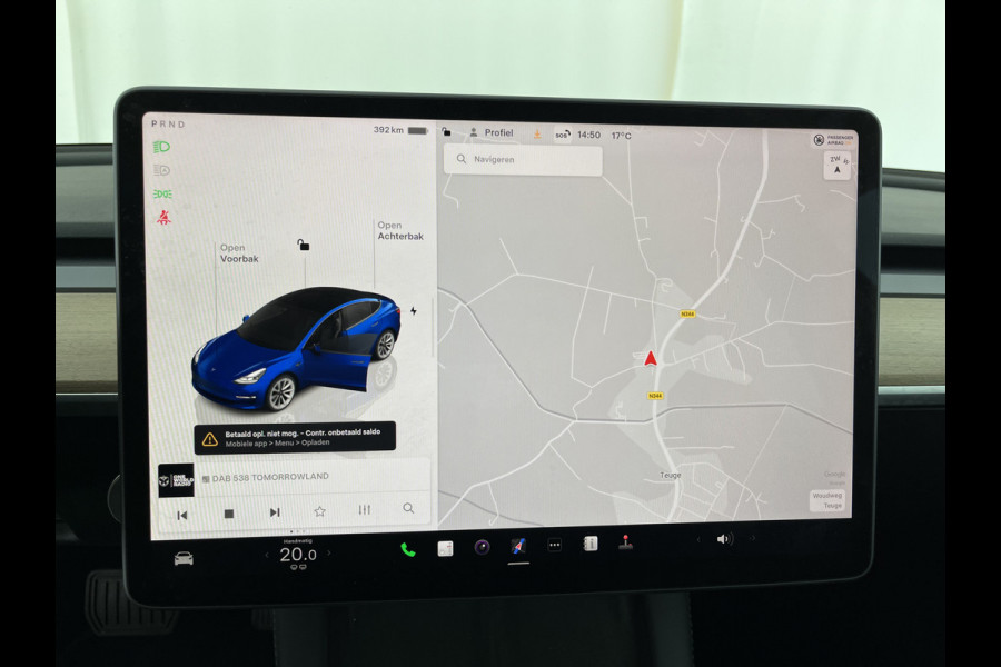 Tesla Model 3 Standard RWD Plus 60 kWh [ 3-Fase-11kW ] {SOH-92%} (INCL-BTW) Aut. *PANO | AUTOPILOT | LEATHER | KEYLESS | FULL-LED | MEMORY-PACK | TOPVIEW | DAB | CARPLAY | DIGI-COCKPIT | LANE-ASSIST | COMFORTSEATS | 19"ALU*