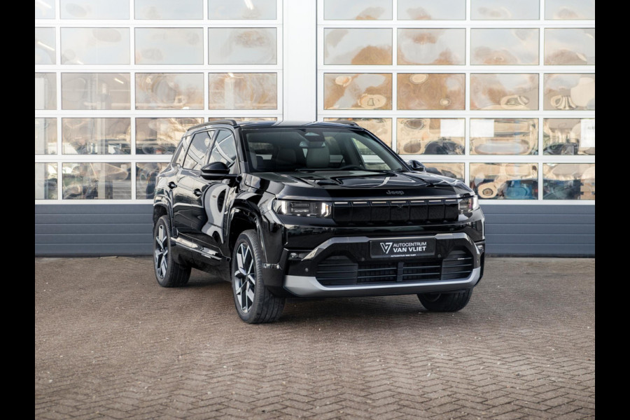 Jeep Compass First Edition 74 kWh | Adapt. Cruise | Camera | Carplay | 20" | Elektr. A-Klep | Navi | Winter Pack | Schuif/Kanteldak | Premium Pack | Conv. Pack | Warmtepomp