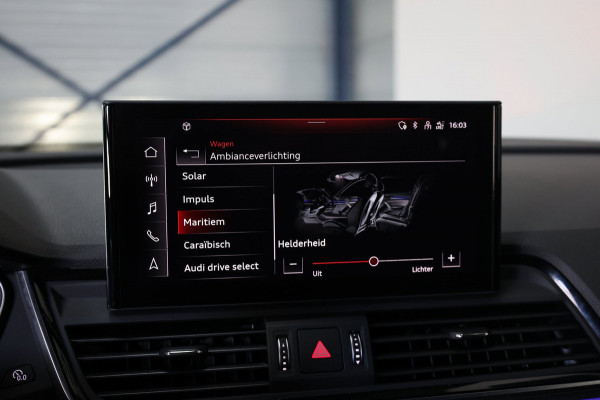 Audi Q5 Sportback 50 TFSI e S edition 3x S-line/LED/VIRTUAL/SFEER/PANO/HALF LEDER+S.VERWARMING/21" LMV/CAM/ACC/ECC/12 MND GARANTIE