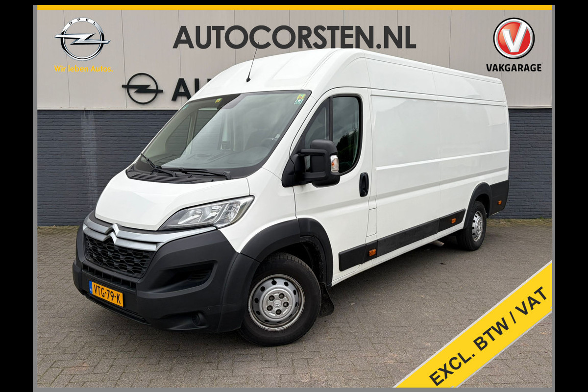 Citroën Jumper 35 2.2HDi 165PK L3H2 Euro 6 3-Persoons Trekhaak Camera Ecc Pdc Wandbetimmering Houtenvloer Achterdeuren Schuifdeur 3.000KG Trekgewicht