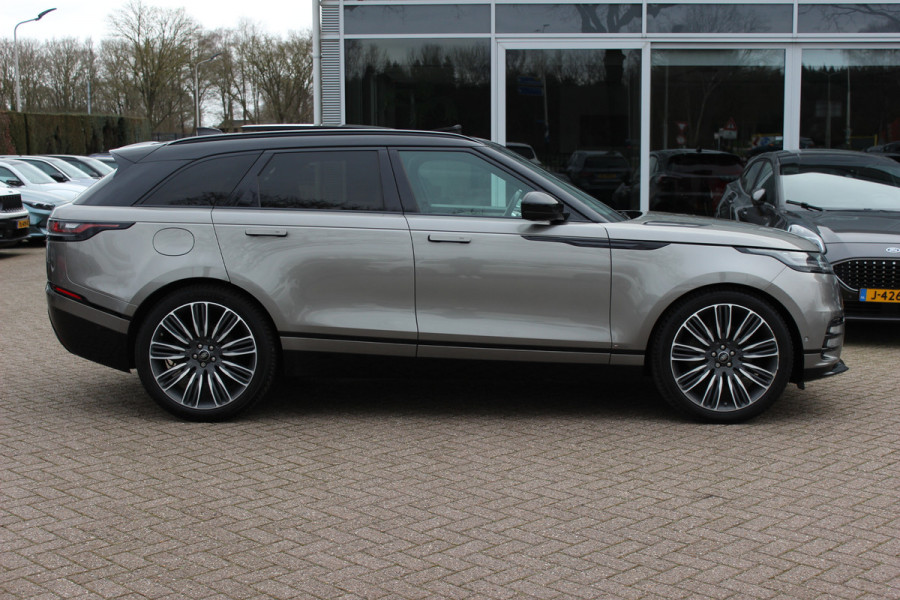 Land Rover Range Rover Velar 2.0 I4 Turbo AWD R-Dynamic HSE / Trekhaak / Panoramadak / 360Camera / Head-up / Laser LED / 21'' / Meridian High End / Stoelmassage+Verwarming / Stuurverwarming / DAB / ACC