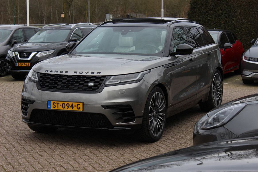Land Rover Range Rover Velar 2.0 I4 Turbo AWD R-Dynamic HSE / Trekhaak / Panoramadak / 360Camera / Head-up / Laser LED / 21'' / Meridian High End / Stoelmassage+Verwarming / Stuurverwarming / DAB / ACC
