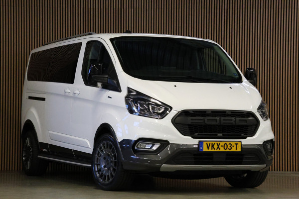 Ford Transit Custom 320 2.0 TDCI 170 PK L2H1 Active DC | Dubbel Cabine | ACC | BLIS | Elek stoelen | CarPlay | Camera | Navigatie | Stoelverwarming | L+R Schuifdeur | Glaslook panelen | Trekhaak | 5-Zitter | Nieuwe APK | NAP Logisch