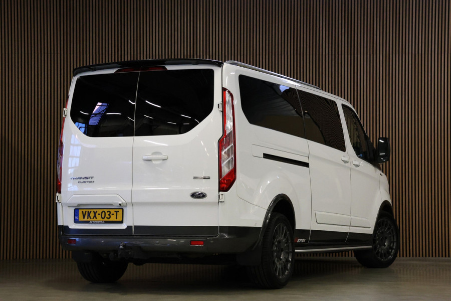 Ford Transit Custom 320 2.0 TDCI 170 PK L2H1 Active DC | Dubbel Cabine | ACC | BLIS | Elek stoelen | CarPlay | Camera | Navigatie | Stoelverwarming | L+R Schuifdeur | Glaslook panelen | Trekhaak | 5-Zitter | Nieuwe APK | NAP Logisch