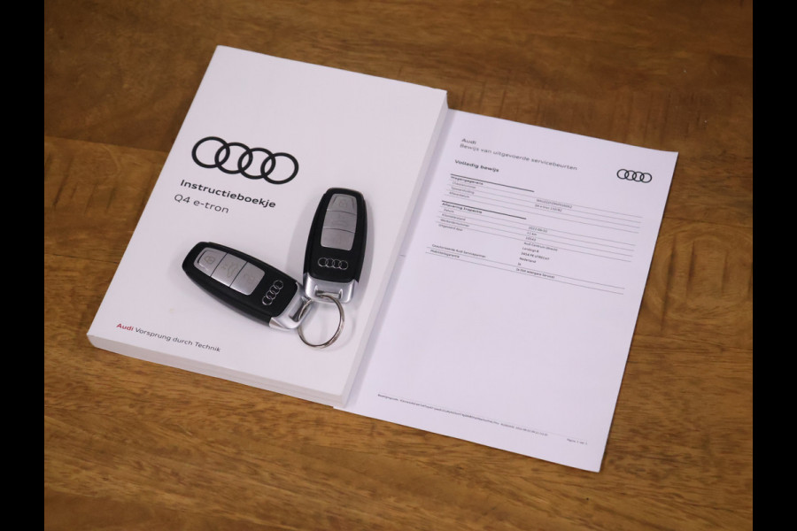 Audi Q4 e-tron 40 Advanced edition 77 kWh [ADAPTIVE CRUISE CONTROL, APPLE CARPLAY, ANDROID AUTO, SFEERVERLICHTING, ACHTERUITRIJCAMERA, PDC V+A, STOELVERWARMING, NIEUWSTAAT]