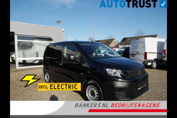 Peugeot e-Partner Premium 50 kWh, 136KW, L1, Airco, Accu 100% 2 x Schuifdeur, Auto verkeerd in nieuwstaat
