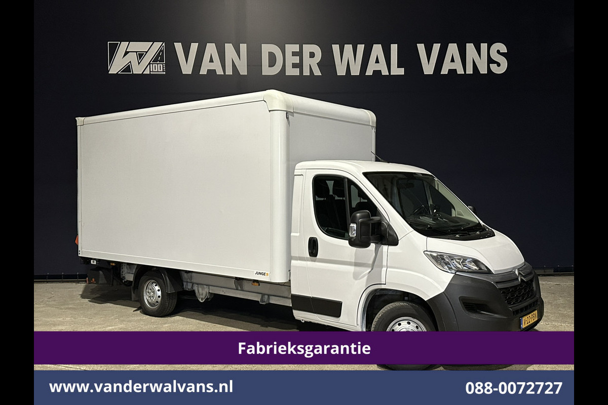 Citroën Jumper 2.2 BlueHDi 141pk Bakwagen Laadklep Fabrieksgarantie Euro6 Airco | Camera | Navigatie | Cruisecontrol | Apple Carplay Android Auto, 1010kg laadvermogen, Bijrijdersbank
