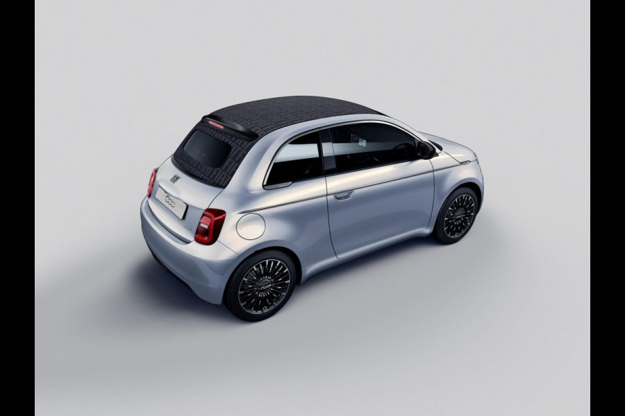 Fiat 500C Hybrid La Prima Cabrio | Clima | LED | PDC | JBL Premium Audio | 17" | Camera | BSM | Canneloni Ivory/Piombo interieur