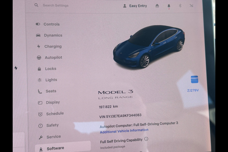 Tesla Model 3 Long Range RWD 75 kWh SOH 86.5%|TREKHAAK