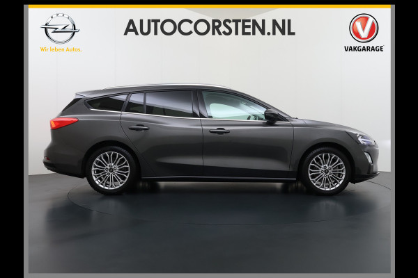 Ford FOCUS Wagon 1.0T 126PK Trekhaak Navi Dual-Ecc Apple Carplay Android Auto Stoel+Voorruitverwarming Cruise Control Pdc Titanium Business Lmv Led Privacy Glas Lane Assist TCS Keyless Licht-/Regensensor 1e Eigenaar Origineel Nederlandse Auto Dealeronderhouden