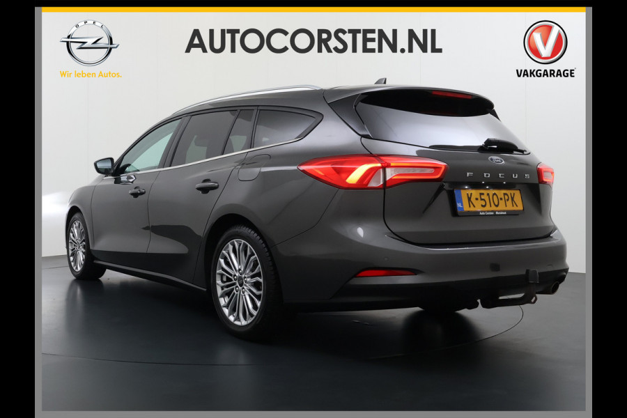 Ford FOCUS Wagon 1.0T 126PK Trekhaak Navi Dual-Ecc Apple Carplay Android Auto Stoel+Voorruitverwarming Cruise Control Pdc Titanium Business Lmv Led Privacy Glas Lane Assist TCS Keyless Licht-/Regensensor 1e Eigenaar Origineel Nederlandse Auto Dealeronderhouden