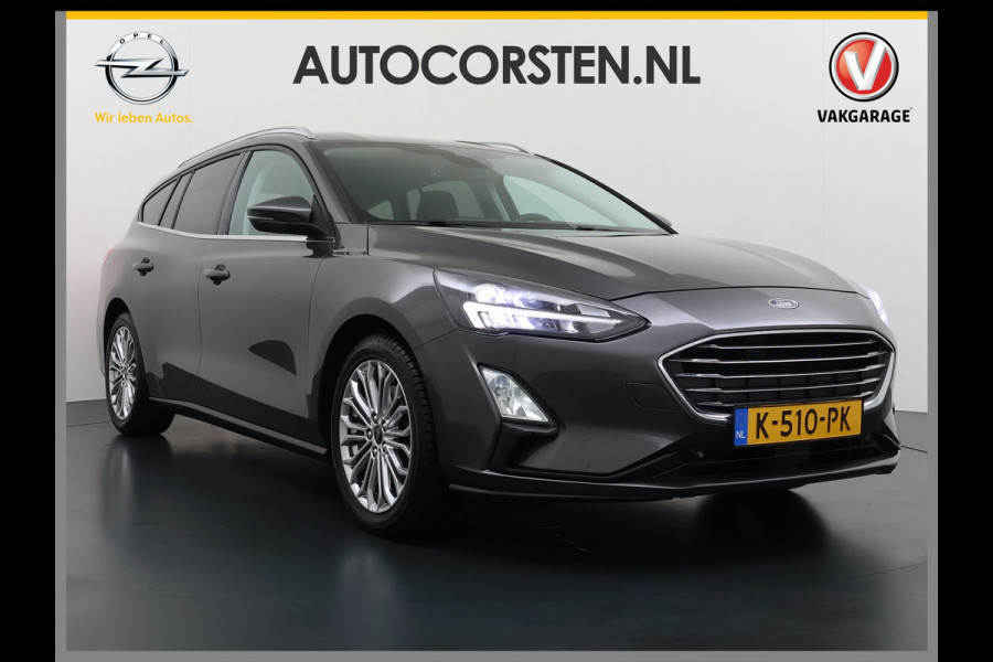 Ford FOCUS Wagon 1.0T 126PK Trekhaak Navi Dual-Ecc Apple Carplay Android Auto Stoel+Voorruitverwarming Cruise Control Pdc Titanium Business Lmv Led Privacy Glas Lane Assist TCS Keyless Licht-/Regensensor 1e Eigenaar Origineel Nederlandse Auto Dealeronderhouden