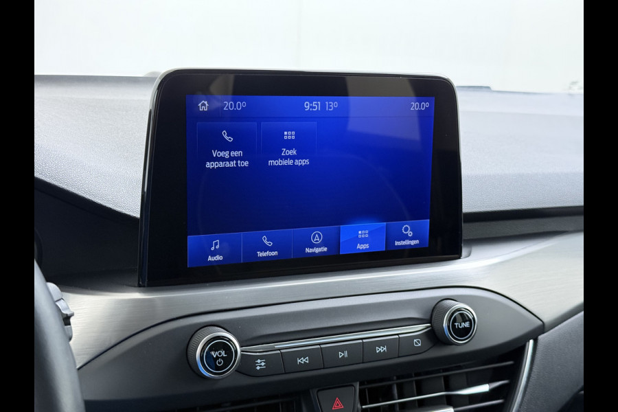 Ford FOCUS Wagon 1.0T 126PK Trekhaak Navi Dual-Ecc Apple Carplay Android Auto Stoel+Voorruitverwarming Cruise Control Pdc Titanium Business Lmv Led Privacy Glas Lane Assist TCS Keyless Licht-/Regensensor 1e Eigenaar Origineel Nederlandse Auto Dealeronderhouden