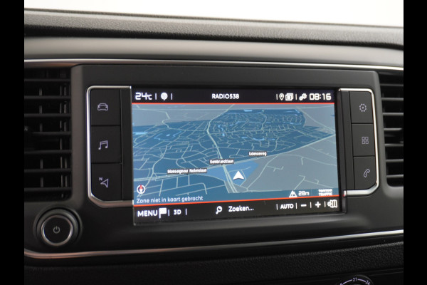 Citroën Jumpy 2.0D 145pk XL L3H1 3-Persoons Navi Apple Carplay Android Auto Cruise Pdc 2X Schuifdeur Cruise DAB+ Bordherkenning WiFi Citroen Connect Regen/Lichtsensor Dodehoeksensor SpoorAssist Voorruit+Wisserverwarmd 1e Eigenaar Euro 6 370Nm koppel