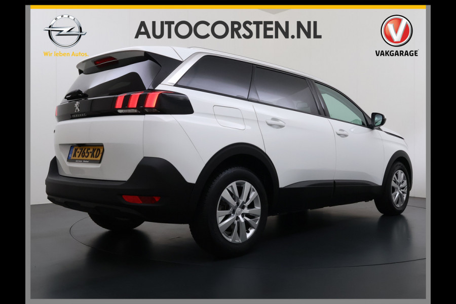 Peugeot 5008 T 131PK AUT-8 7-Pers. Navi 360°Camera Ecc Apple Carplay Android Auto Cruise Control Pdc Blue Executive Avantage Privacy Glas Lmv Isofix Led Regen-Lichtsensor Verkeersbord detectie Dealeronderhouden Origineel Nederlandse Auto 7 Zitter