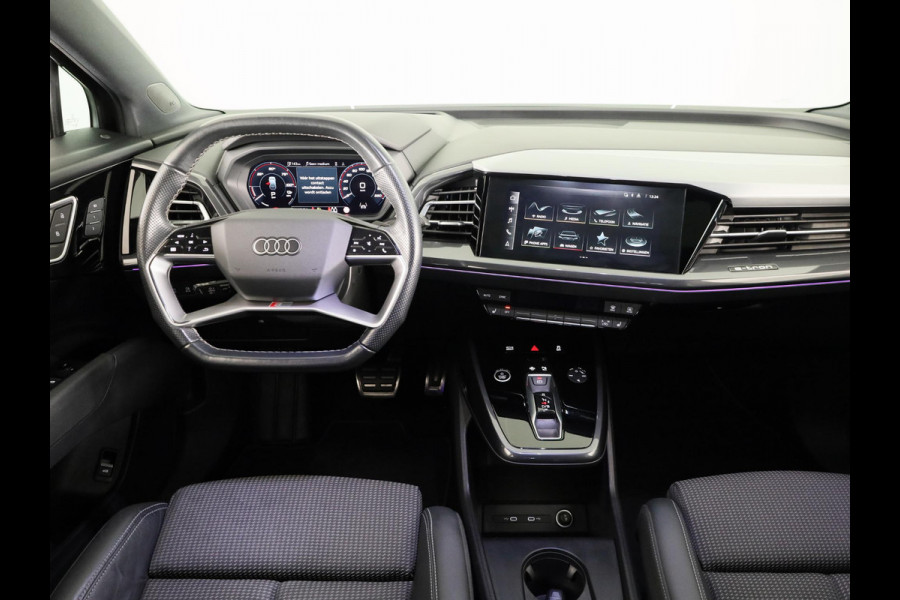 Audi Q4 e-tron 40 Launch edition S Competition 77 kWh 204pk | SoH 93% | Panoramadak | Head-up Display | Navigatie | Stoelverwarming