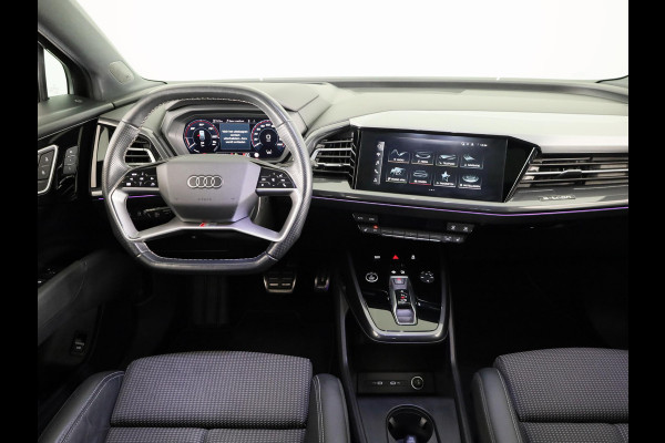 Audi Q4 e-tron 40 Launch edition S Competition 77 kWh 204pk | SoH 93% | Panoramadak | Head-up Display | Navigatie | Stoelverwarming