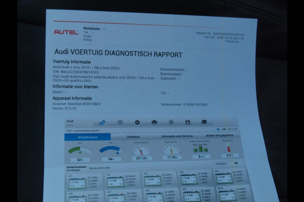 Audi e-tron 55 quattro Advanced edition Plus 95 kWh | SOH 94% | Panoramadak | Trekhaak | 21 Inch | Camera | NL-Auto