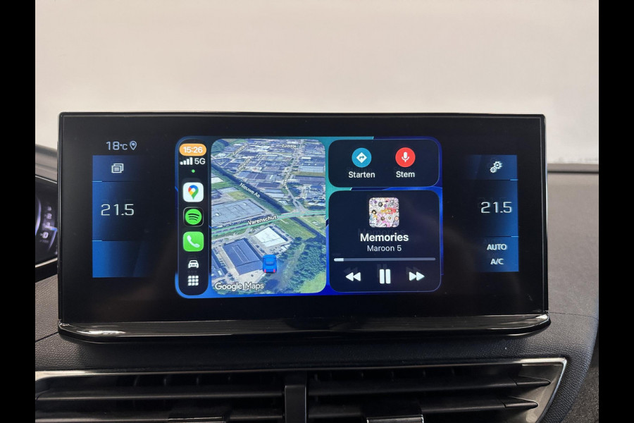 Peugeot 5008 1.2 Aut. PureTech Allure Pack 7-Persoons Navi Carplay Virtual Cockpit Adaptive Cruise Control PDC VA+Camera 18" LM Velgen Half leder