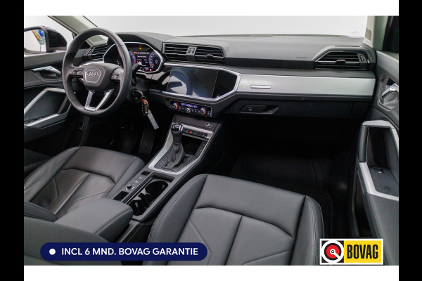 Audi Q3 Sportback 35 TFSI Edition 150 PK | NL Auto | Panoramadak | Leer | 360 camera | El. achterklep Stoelverwarming, Navigatie, App-connect, Lane assist, Cruise, Led verlichting, Regensensor
