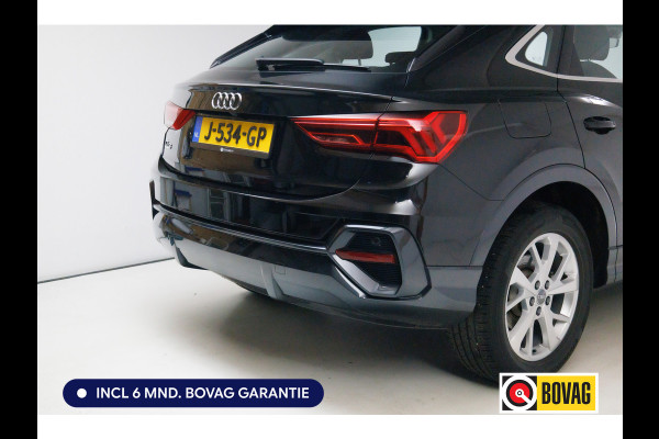 Audi Q3 Sportback 35 TFSI Edition 150 PK | NL Auto | Panoramadak | Leer | 360 camera | El. achterklep Stoelverwarming, Navigatie, App-connect, Lane assist, Cruise, Led verlichting, Regensensor