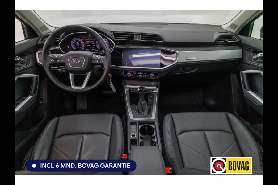 Audi Q3 Sportback 35 TFSI Edition 150 PK | NL Auto | Panoramadak | Leer | 360 camera | El. achterklep Stoelverwarming, Navigatie, App-connect, Lane assist, Cruise, Led verlichting, Regensensor