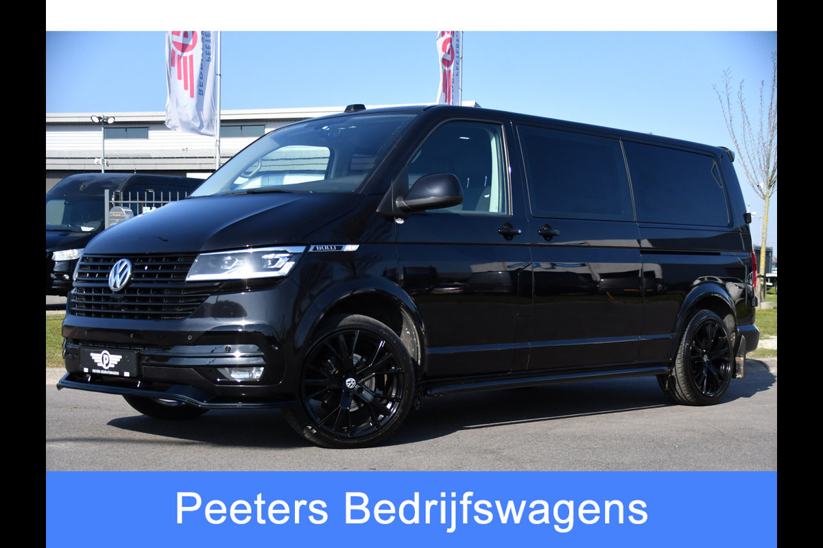 Volkswagen Transporter 2.0 TDI L2H1 32 DC Bulli Virtual, Adaptieve Cruise, Carplay, LED, 150PK, Stoelverwarming, Trekhaak, 2 x Schuifdeur, Standkachel, Uniek!