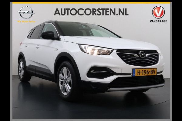 Opel Grandland X T 131PK AUT-8 Trekhaak Navi Camera Ecc Apple Carplay Android Auto Pdc Business Executive Elek.Achterklep Bi-Coulour AGR-Comfort Stoel Lane Assist Isofix Lmv Zwart Dak Keyless Origineel Nederlandse Auto