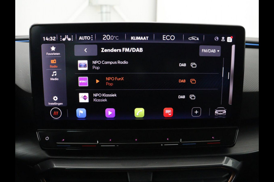 CUPRA Leon 1.4 eHybrid | Stoelverwarming | Adaptive cruise | Navigatie | Carplay | Sportstoelen | Stuurverwarming | Parkeerhulp | Full LED | Keyless | Half leder | PHEV | Plug In