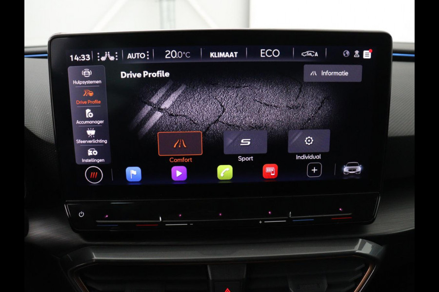 CUPRA Leon 1.4 eHybrid | Stoelverwarming | Adaptive cruise | Navigatie | Carplay | Sportstoelen | Stuurverwarming | Parkeerhulp | Full LED | Keyless | Half leder | PHEV | Plug In