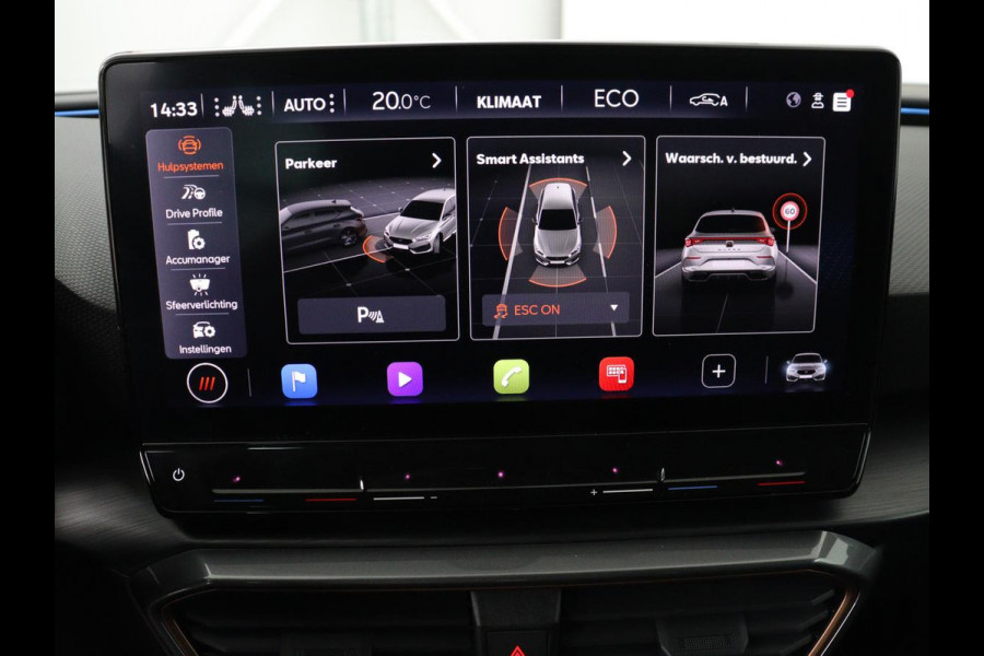 CUPRA Leon 1.4 eHybrid | Stoelverwarming | Adaptive cruise | Navigatie | Carplay | Sportstoelen | Stuurverwarming | Parkeerhulp | Full LED | Keyless | Half leder | PHEV | Plug In