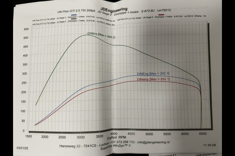 Volkswagen Polo 2.0 TSI GTI Stage 2 LED Adaptive cruise Pano Beats audio Apple / Android Camera en sensoren Dodehoekdetectie