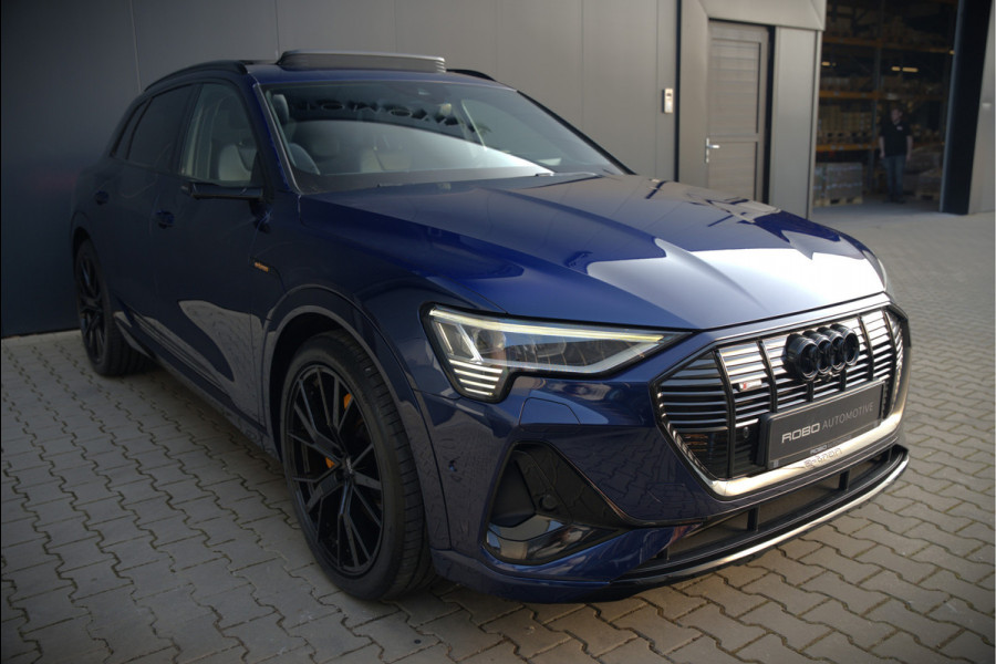 Audi e-tron e-tron 55 quattro advanced Pro Line S 95 kWh S-Line | Panoramadak | Bang & Olufsen | Stoelverwarming | Head-Up Display | 360 Camera | Matrix LED | Luchtvering | Memory Seat | Keyless | Elektrisch Verstelbare Stoelen | B&O