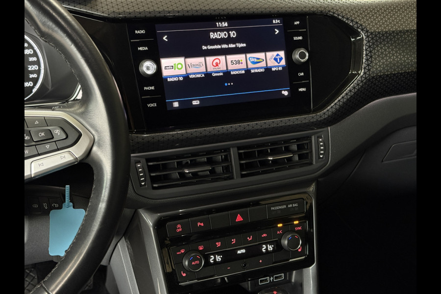 Volkswagen T-Cross 1.0 TSI 115pk DSG Style | Navi | Carplay | 17"| Camera | Led Koplampen | Stoelverwarming | 100% Volkswagen Onderhouden!