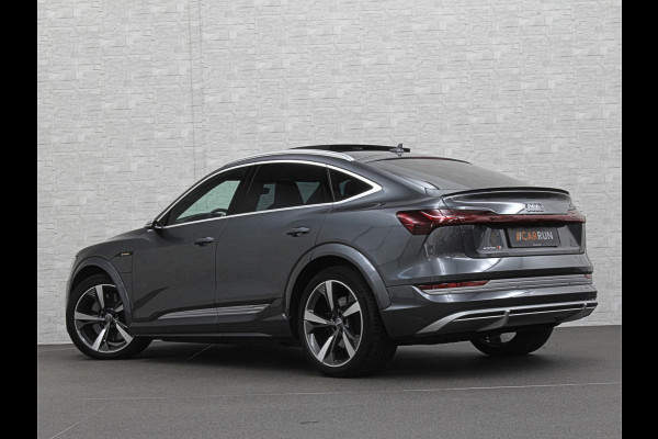 Audi e-tron Sportback S 504pk | RS-Stoelen | Panorama | 360 Camera | Valcona Leder | ACC | B&O Sound | Luchtvering | Soft-Close | Camera Spiegels | Nachtzicht | Keyless-Entry | Head-Up | 4-Zone Clima | Stoelverwarming V+A | Sfeerverlichting | Memory | Carplay |