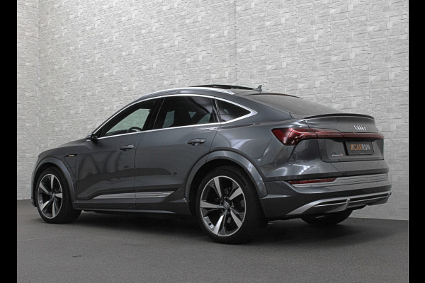 Audi e-tron Sportback S 504pk | RS-Stoelen | Panorama | 360 Camera | Valcona Leder | ACC | B&O Sound | Luchtvering | Soft-Close | Camera Spiegels | Nachtzicht | Keyless-Entry | Head-Up | 4-Zone Clima | Stoelverwarming V+A | Sfeerverlichting | Memory | Carplay |