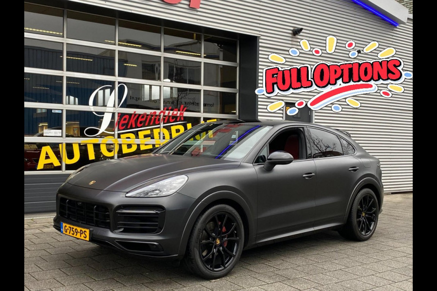 Porsche Cayenne Coupé 3.0 E-Hybrid 463PK - Matt Zwart I Panorama dak I Leer I Navigatie en nog veel Meer...