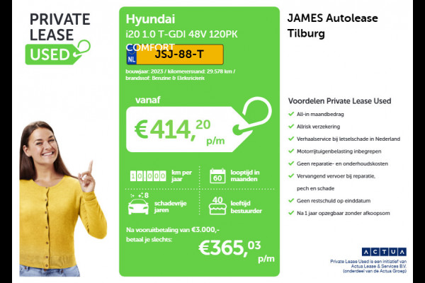 Hyundai i20 1.0 T-GDI 48V 120PK COMFORT CAMERA | CARPLAY | CRUISE