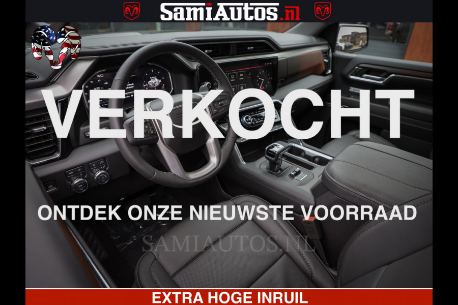 GMC Sierra Denali 6.2 V8 426PK | HUD | ALLE OPTIES | HEAD-UP | LANE ASSIST | 360 CAMERA | VIRTUAL COCKPIT | BLACK LEDER | DUBBELE CABINE | 5 PERSOONS | PICK UP | Voorraad Nr 2561 - 4234