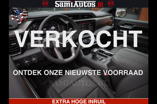 GMC Sierra Denali 6.2 V8 426PK | HUD | ALLE OPTIES | HEAD-UP | LANE ASSIST | 360 CAMERA | VIRTUAL COCKPIT | BLACK LEDER | DUBBELE CABINE | 5 PERSOONS | PICK UP | Voorraad Nr 2561 - 4234