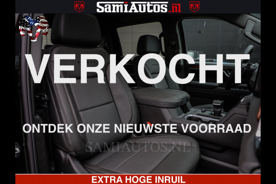 GMC Sierra Denali 6.2 V8 426PK | HUD | ALLE OPTIES | HEAD-UP | LANE ASSIST | 360 CAMERA | VIRTUAL COCKPIT | BLACK LEDER | DUBBELE CABINE | 5 PERSOONS | PICK UP | Voorraad Nr 2561 - 4234