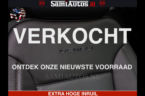 GMC Sierra Denali 6.2 V8 426PK | HUD | ALLE OPTIES | HEAD-UP | LANE ASSIST | 360 CAMERA | VIRTUAL COCKPIT | BLACK LEDER | DUBBELE CABINE | 5 PERSOONS | PICK UP | Voorraad Nr 2561 - 4234