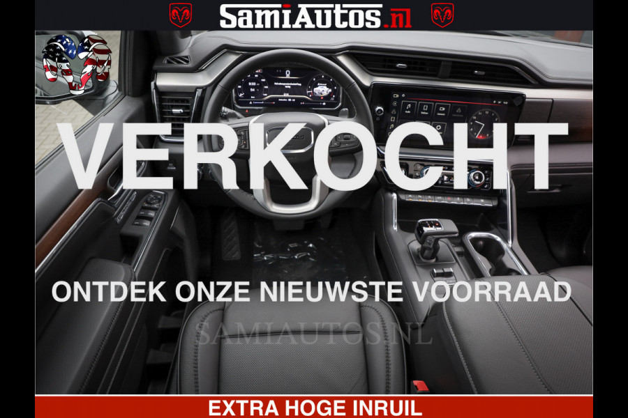 GMC Sierra Denali 6.2 V8 426PK | HUD | ALLE OPTIES | HEAD-UP | LANE ASSIST | 360 CAMERA | VIRTUAL COCKPIT | BLACK LEDER | DUBBELE CABINE | 5 PERSOONS | PICK UP | Voorraad Nr 2561 - 4234