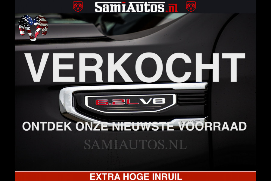GMC Sierra Denali 6.2 V8 426PK | HUD | ALLE OPTIES | HEAD-UP | LANE ASSIST | 360 CAMERA | VIRTUAL COCKPIT | BLACK LEDER | DUBBELE CABINE | 5 PERSOONS | PICK UP | Voorraad Nr 2561 - 4234