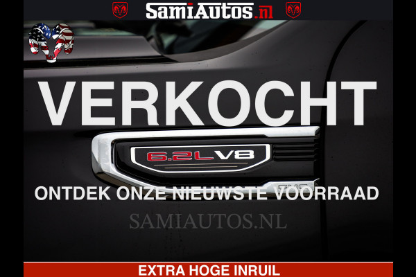 GMC Sierra Denali 6.2 V8 426PK | HUD | ALLE OPTIES | HEAD-UP | LANE ASSIST | 360 CAMERA | VIRTUAL COCKPIT | BLACK LEDER | DUBBELE CABINE | 5 PERSOONS | PICK UP | Voorraad Nr 2561 - 4234