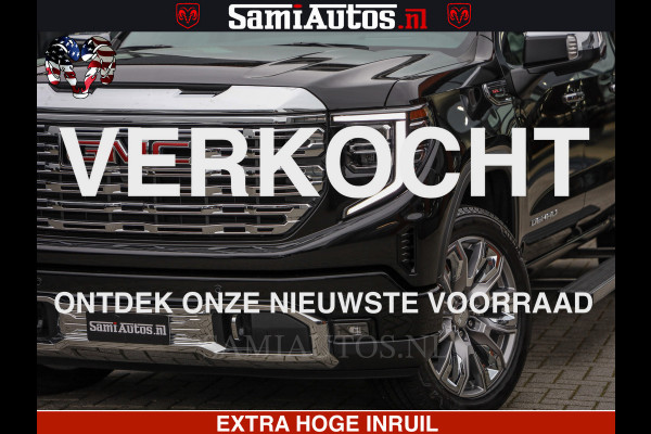 GMC Sierra Denali 6.2 V8 426PK | HUD | ALLE OPTIES | HEAD-UP | LANE ASSIST | 360 CAMERA | VIRTUAL COCKPIT | BLACK LEDER | DUBBELE CABINE | 5 PERSOONS | PICK UP | Voorraad Nr 2561 - 4234